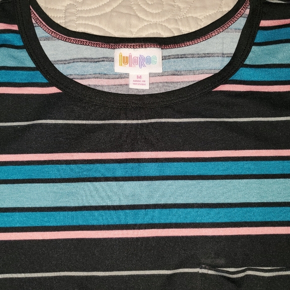 NWT MEDIUM LULAROE CARLY DRESS STRIPED - Picture 3 of 4